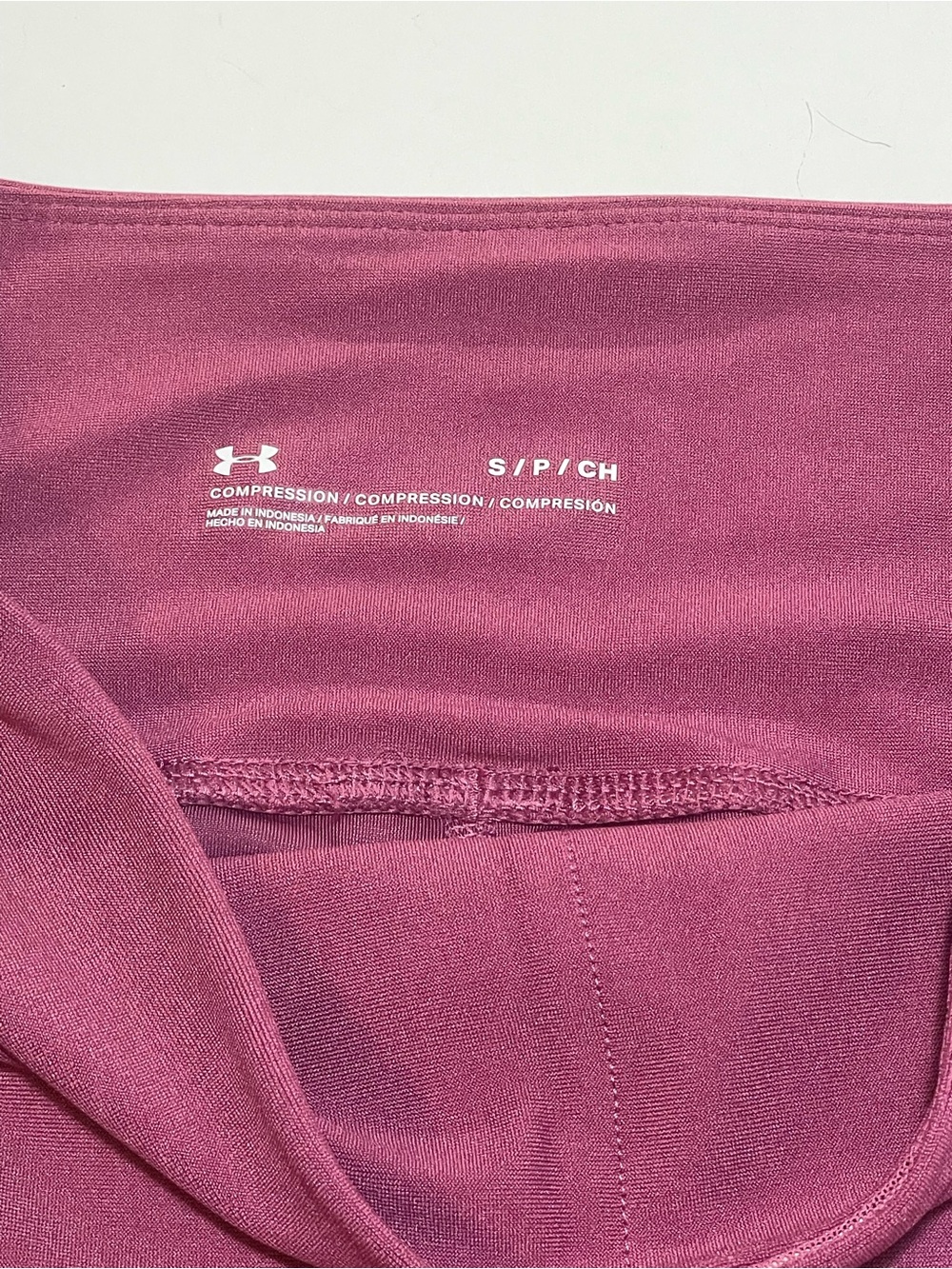 Under Armour Women's High-Waist Bike Shorts - Roseberry excellent condition - Picture 2 of 11
